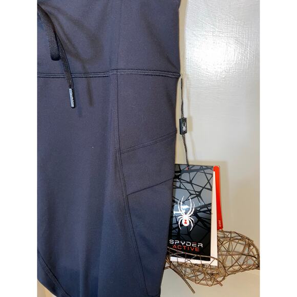 NWOT $88 Spyder Active Ladies XL STYLE #SP6005 Black Drawstring Pants Pockets - Picture 9 of 12